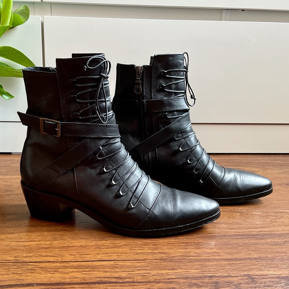 Nikki Lace Up Witchy Boot